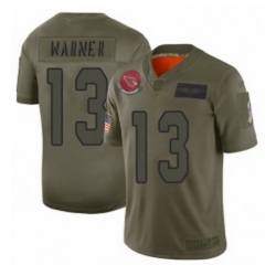 Womens Arizona Cardinals 13 Kurt Warner Limited Camo 2019 Salute to Service Football Jersey