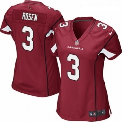 Womens Nike Arizona Cardinals 3 Josh Rosen Game Red Team Color NFL Jersey