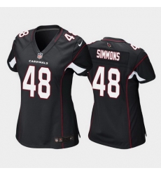 women isaiah simmons arizona cardinals black game jersey 