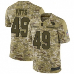 Youth Nike Arizona Cardinals 49 Kylie Fitts Limited 2018 Salute To Sercie Vapor Untouchable Jersey