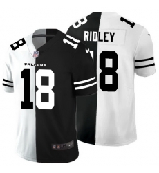 Atlanta Falcons 18 Calvin Ridley Men Black V White Peace Split Nike Vapor Untouchable Limited NFL Jersey