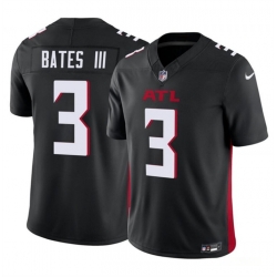 Men Atlanta Falcons 3 Jessie Bates III Black 2023 F U S E  Vapor Untouchable Limited Stitched Football Jersey