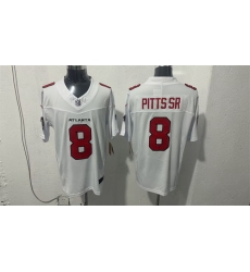 Men Atlanta Falcons 8 Kyle Pitts Sr White 2026 New F U S E Vapor Untouchable Limited Stitched Football Jersey Men Atlanta Falcons 8 Kyle Pitts Sr White 2026 New F U S E Vapor Untouchable Limited Stitched Football Jersey