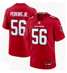 Men's Atlanta Falcons Harold Perkins Jr. #56 Nike Red F U S E Stitched NFL Jersey Men's Atlanta Falcons Harold Perkins Jr. #56 Nike Red F U S E Stitched NFL Jersey