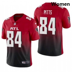 Women Atlanta Falcons Kyle Pitts Red 2021 Draft Jersey