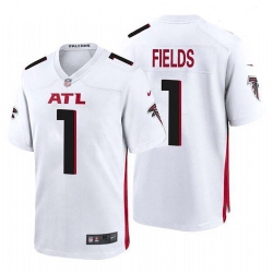 Youth Atlanta Falcons #1 Justin Fields White 2021 Draft Jersey