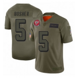 Youth Atlanta Falcons 5 Matt Bosher Limited Camo 2019 Salute to Service Football Jersey