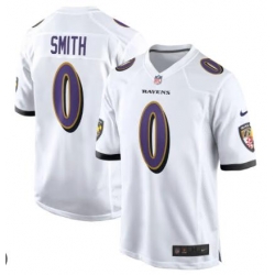 Men Baltimore Ravens #0 Roquan Smith White Vapor Untouchable Limited Stitched Jersey