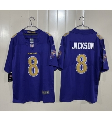 Men Baltimore Ravens 8 Lamar Jackson Purple 2026 Alternate Vapor Stitched Limited Football Jersey Men Baltimore Ravens 8 Lamar Jackson Purple 2026 Alternate Vapor Stitched Limited Football Jersey