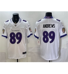 Men Baltimore Ravens 89 Mark Andrews White 2026 F U S E Vapor Stitched Limited Football Jersey Men Baltimore Ravens 89 Mark Andrews White 2026 F U S E Vapor Stitched Limited Football Jersey