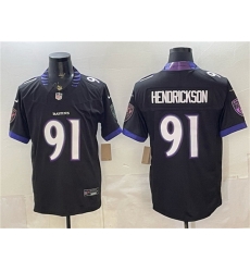 Men Baltimore Ravens 91 Trey Hendrickson Black 2026 F U S E Alternate Vapor Stitched Limited Football Jersey Men Baltimore Ravens 91 Trey Hendrickson Black 2026 F U S E Alternate Vapor Stitched Limited Football Jersey