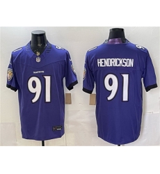 Men Baltimore Ravens 91 Trey Hendrickson Purple 2026 F U S E Vapor Stitched Limited Football Jersey Men Baltimore Ravens 91 Trey Hendrickson Purple 2026 F U S E Vapor Stitched Limited Football Jersey