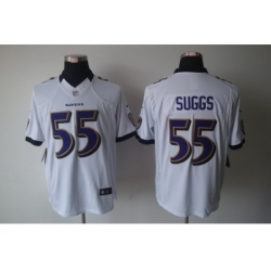 Nike Baltimore Ravens 55 Terrell Suggs White Limited NFL Jersey