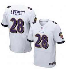 Nike Ravens Anthony Averett White Elite Jersey