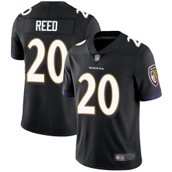 Youth Ravens 20 Ed Reed Black Alternate Stitched Football Vapor Untouchable Limited Jersey