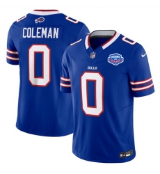 Men Buffalo Bills 0 Keon Coleman Blue 2025 F U S E  With Farewell Patch Vapor Untouchable Limited Stitched Football Jersey