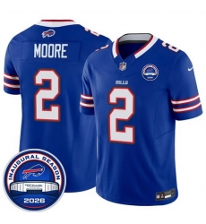 Men Buffalo Bills 2 D J Moore Blue F U S E 2026 Inaugural Season at Highmark Stadium Stitched Football Jersey Men Buffalo Bills 2 D J Moore Blue F U S E 2026 Inaugural Season at Highmark Stadium Stitched Football Jersey