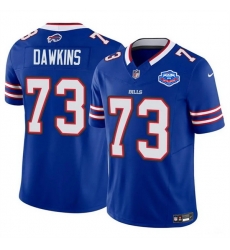 Men Buffalo Bills 73 Dion Dawkins Blue 2025 F U S E With Farewell Patch Vapor Untouchable Limited Stitched Football Jersey Men Buffalo Bills 73 Dion Dawkins Blue 2025 F U S E With Farewell Patch Vapor Untouchable Limited Stitched Football Jersey
