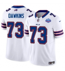 Men Buffalo Bills 73 Dion Dawkins White 2025 F U S E With Farewell Patch Vapor Untouchable Limited Stitched Football Jersey Men Buffalo Bills 73 Dion Dawkins White 2025 F U S E With Farewell Patch Vapor Untouchable Limited Stitched Football Jersey