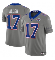 Men's Buffalo Bills #17 Josh Allen Gray F.U.S.E. 2026 Nickel City Vapor Football Stitched Jersey Men's Buffalo Bills #17 Josh Allen Gray F.U.S.E. 2026 Nickel City Vapor Football Stitched Jersey