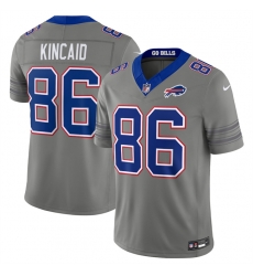 Men's Buffalo Bills #86 Dalton Kincaid Gray F.U.S.E. 2026 Nickel City Vapor Football Stitched Jersey Men's Buffalo Bills #86 Dalton Kincaid Gray F.U.S.E. 2026 Nickel City Vapor Football Stitched Jersey