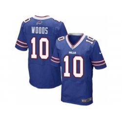 Nike Buffalo Bills 10 Robert Woods Blue Elite NFL Jersey