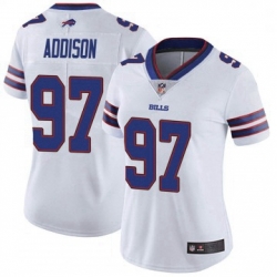 Women Buffalo Bills Mario Addison White Limited Color Rush Vapor Untouchable Jersey By Nike