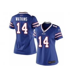 Women Nike Buffalo Bills #14 Sammy Watkins Blue NFL Jerseys