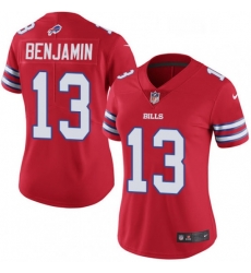 Womens Nike Buffalo Bills 13 Kelvin Benjamin Limited Red Rush Vapor Untouchable NFL Jersey