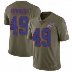 Youth Nike Buffalo Bills 49 Tremaine Edmunds Limited Olive 2017 Salute to Service NFL Jersey