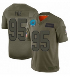 Men Carolina Panthers 95 Dontari Poe Limited Camo 2019 Salute to Service Football Jersey