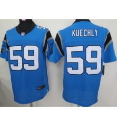 Nike Carolina Panthers 59 Kuechly Blue Elite NFL Jersey