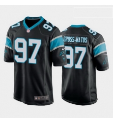 men yetur gross matos carolina panthers black game jersey