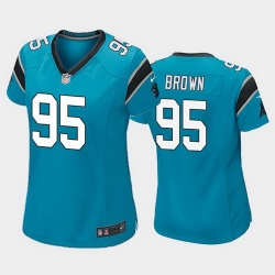 women derrick brown carolina panthers blue game jersey 