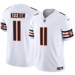 Men Chicago Bears 11 Case Keenum White 2025 F U S E  Vapor Untouchable Limited Stitched Football Jersey