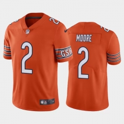 Men Chicago Bears 2 D J  Moore Orange Vapor Untouchable Stitched Football Jersey