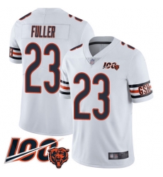 Men Chicago Bears 23 Kyle Fuller White Vapor Untouchable Limited Player 100th Season Football Jersey