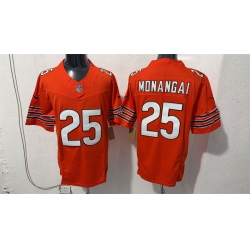 Men Chicago Bears  25 Kyle Monangai Orange 2026 F U S E  Vapor Untouchable Limited Stitched Football Jersey