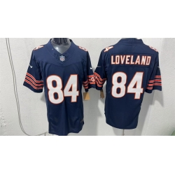 Men Chicago Bears  84 Colston Loveland Navy 2026 F U S E  Vapor Untouchable Limited Stitched Football Jersey