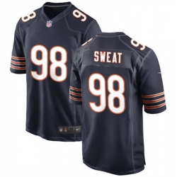 Men Chicago Bears 98 Montez Sweat Navy Stitched Game Football Jersey