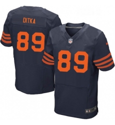 Mens Nike Chicago Bears 89 Mike Ditka Elite Navy Blue Alternate NFL Jersey