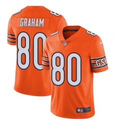 Nike Bears 80 Jimmy Graham Orange Men Stitched NFL Limited Rush Jersey