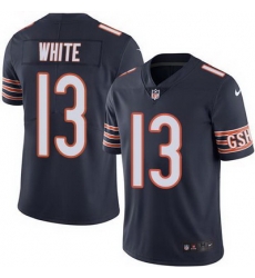 Nike Bears #13 Kevin White Navy Blue Mens Stitched NFL Limited Rush Jersey