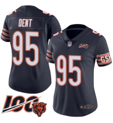 Women Chicago Bears 95 Richard Dent Navy Blue Team Color 100th Season Limited Football Jersey