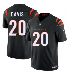 Men Cincinnati Bengals 20 Tacario Davis Black 2026 Draft F U S E Vapor Untouchable Limited Stitched Football Jersey Men Cincinnati Bengals 20 Tacario Davis Black 2026 Draft F U S E Vapor Untouchable Limited Stitched Football Jersey