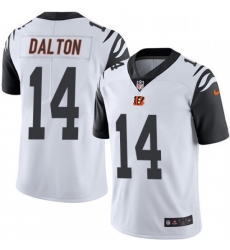 Mens Nike Cincinnati Bengals 14 Andy Dalton Limited White Rush Vapor Untouchable NFL Jersey