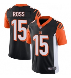 Mens Nike Cincinnati Bengals 15 John Ross Vapor Untouchable Limited Black Team Color NFL Jersey