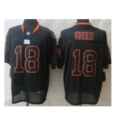 Nike Cincinnati Bengals 18 A.J. Green Black Elite Light Out NFL Jersey