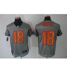 Nike Cincinnati Bengals 18 A.J. Green Grey Elite Shadow NFL Jersey