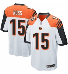 Youth Nike Cincinnati Bengals 15 John Ross Game White NFL Jersey